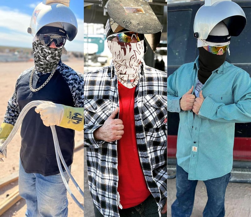BOCOMAL FR Neck Gaiters Face Mask 7oz Mightweight Flame Resistant Welding Hood NFPA2112 CAT2 - Image 5